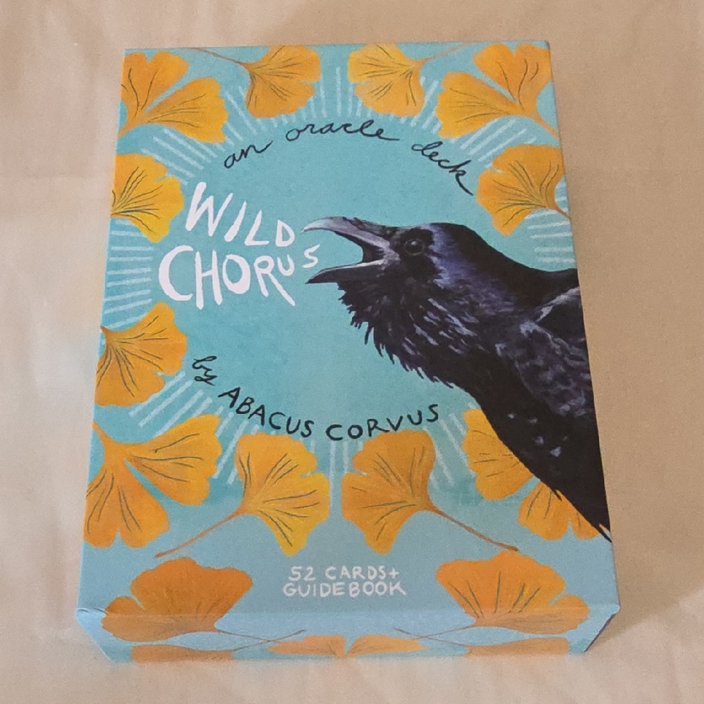 Wild Chorus Oracle Deck - Teal & Mustard Floral Box